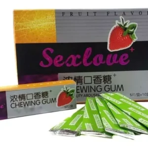 CHICLES EXCITANTES DISPLAY DE 10 CAJAS (cada caja x5 unidades)