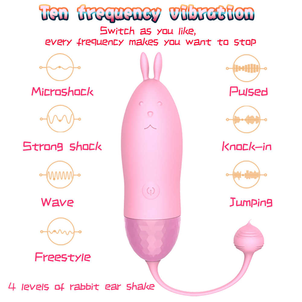 HUEVO VIBRADOR JUMPING RABBIT USB