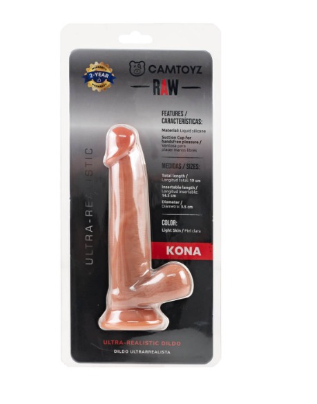 DILDO ULTRA REALISTA KONA 19 CM CAMTOYZ - Imagen 2