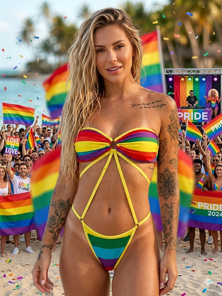 BODY STRAPLE ARCOÍRIS NATY GAY (pride2026) - Imagen 3