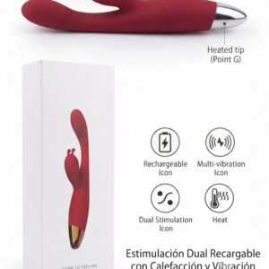 VIBRADOR BORN TO FEELING (EROGONOMICO DUAL)