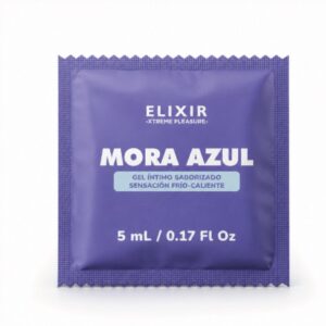 LUBRICANTE ORAL SACHET MORA AZUL X UNIDAD