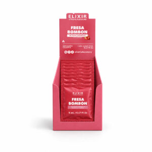 LUBRICANTE ELIXIR SACHET UNIDAD FRESA BOMBON